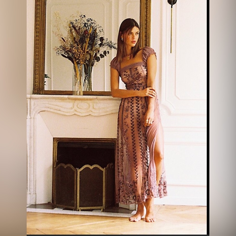 Free people Autumn in Paris lace slip dress - Picture 2 of 9